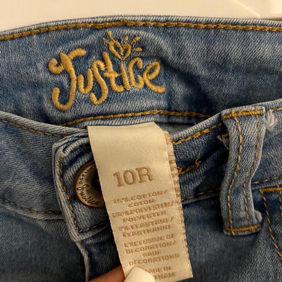 Justice Girls Denim Shorts - Picture 2 of 3